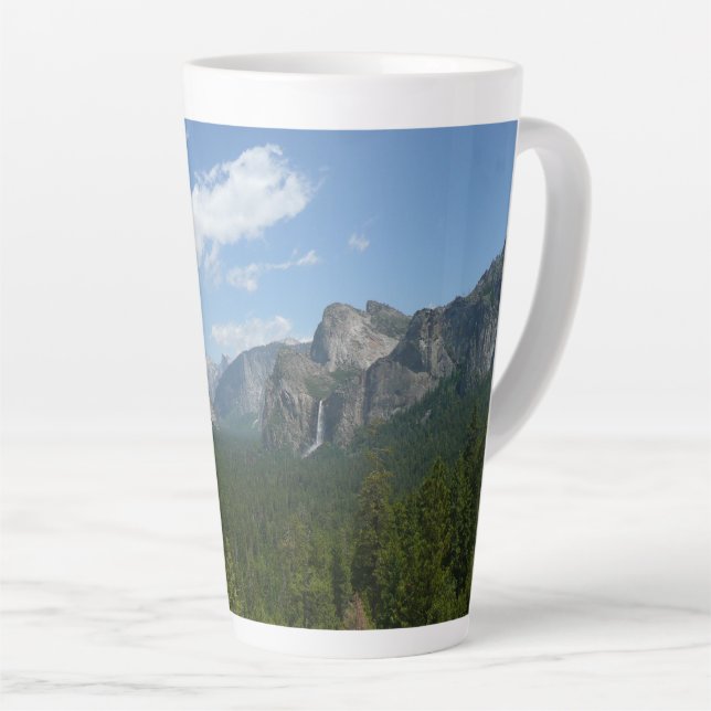 Inspiration Point in Yosemite National Park Latte Mug (Right Angle)