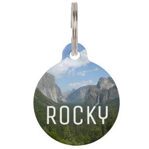 Inspiration Point in Yosemite National Park Pet Tag