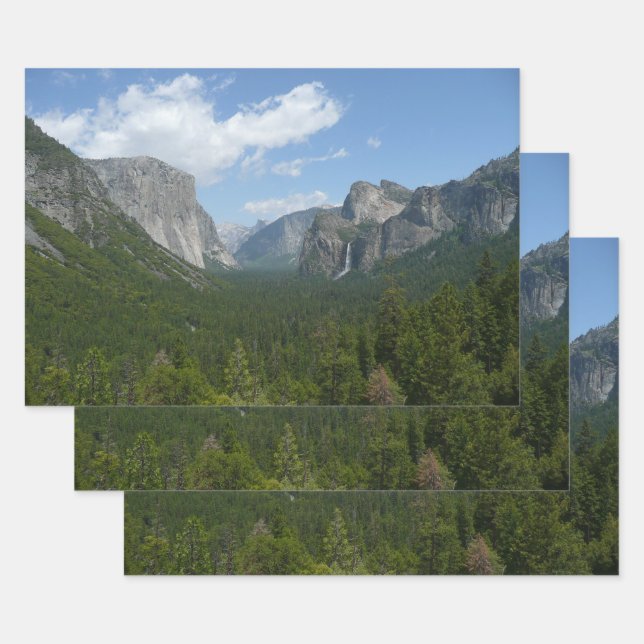 Inspiration Point in Yosemite National Park Wrapping Paper Sheet (Set)