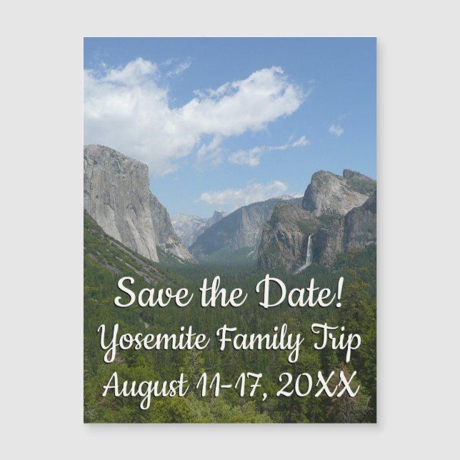 Inspiration Point in Yosemite Save the Date (Front)