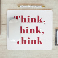 Inspiration Positive Red Think Think Think Quote