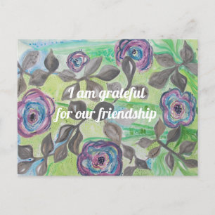 Inspiration Quote Friendship Postcard