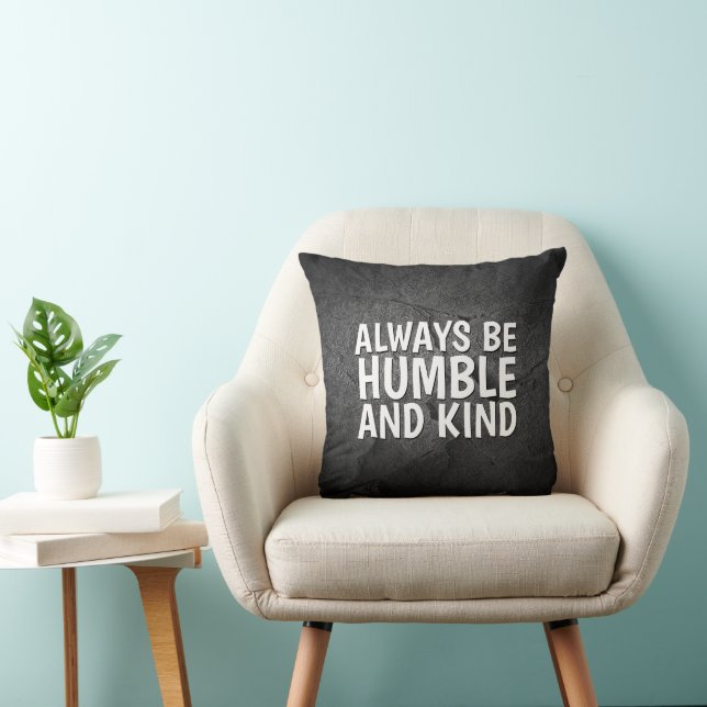 Inspiration Quote On Black Stone Cushion (Chair)