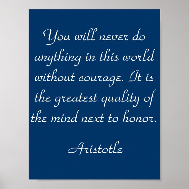 Inspiration Quote Poster Art Print (Front)