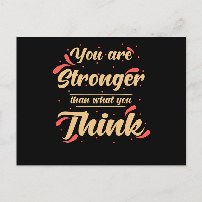 Inspiration Quote Self-value Postcard (Front)