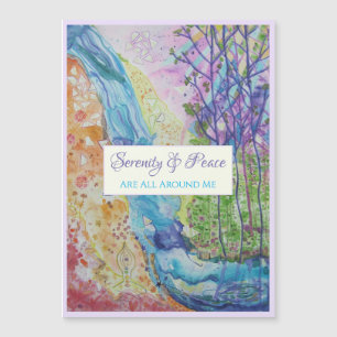 Inspiration Quote Zen Universe Magnetic Card