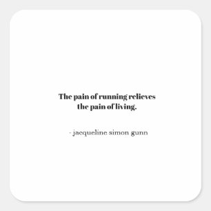 Inspiration runners  square sticker