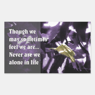 Inspiration Through Nature Rectangular Sticker
