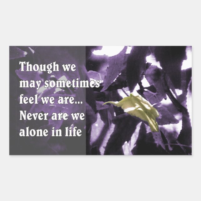 Inspiration Through Nature Rectangular Sticker (Front)