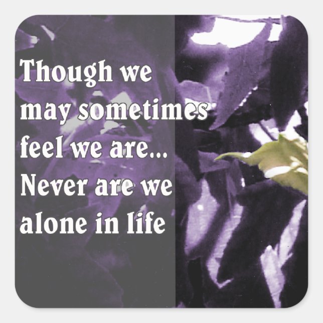 Inspiration Through Nature Square Sticker (Front)