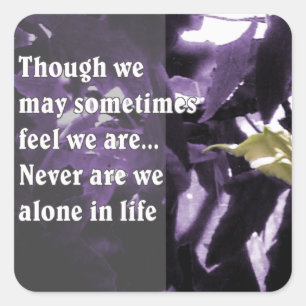 Inspiration Through Nature Square Sticker