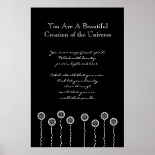 Inspiration White Flowers V002 Poster