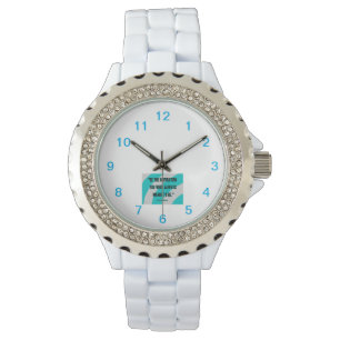 Inspiration Women's Rhinestone White Enamel Watch