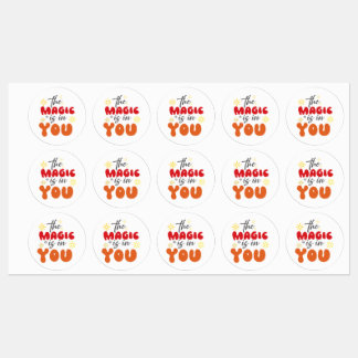 Inspiration Words "the magic is in you" Stickers