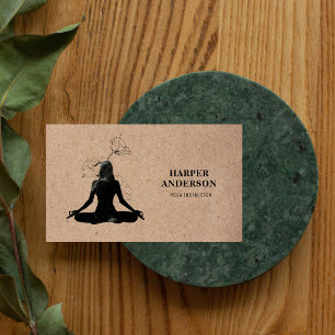 Inspiration Yoga Instructor Professional Business Card