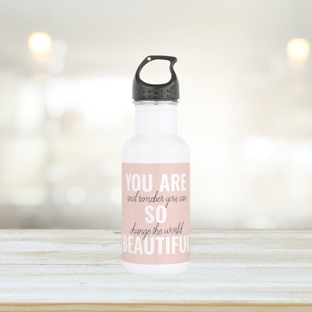 Inspiration You Are So Beautiful Positive Quote  532 Ml Water Bottle (Creator Uploaded)