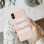 Inspiration Your Voice Matter Motivation Quote iPhone XS Max Case<br><div class="desc">Inspiration Your Voice Matter Motivation Quote</div>