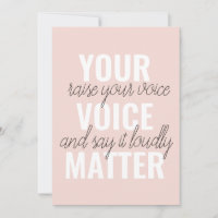 Inspiration Your Voice Matter Motivation Quote