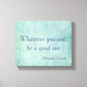 Inspirational Abraham Lincoln Quote Canvas Print