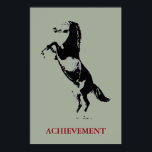 Inspirational Achievement Horse Pop Art Poster<br><div class="desc">Wild Horses Digital Artworks,  Paintings,  Pictures and Images</div>