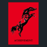 Inspirational Achievement Red Black Horse Pop Art Poster<br><div class="desc">Wild Horses Digital Artworks,  Paintings,  Pictures and Images</div>