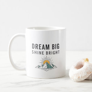 Inspirational Adventure Mountain Quote Ceramic Mug