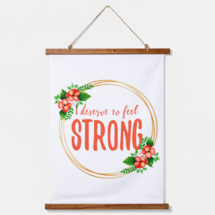 inspirational affirmations for life and self love hanging tapestry