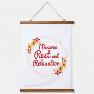 inspirational affirmations for self acceptance hanging tapestry