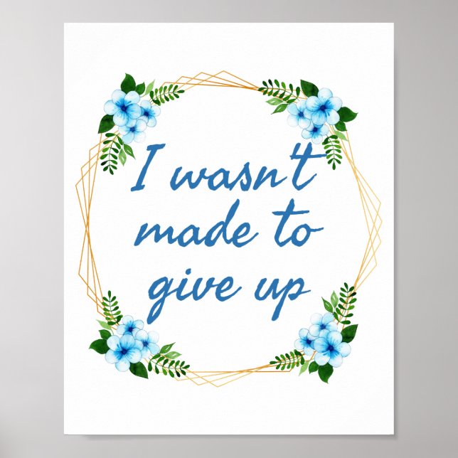 inspirational affirmations for success poster (Front)