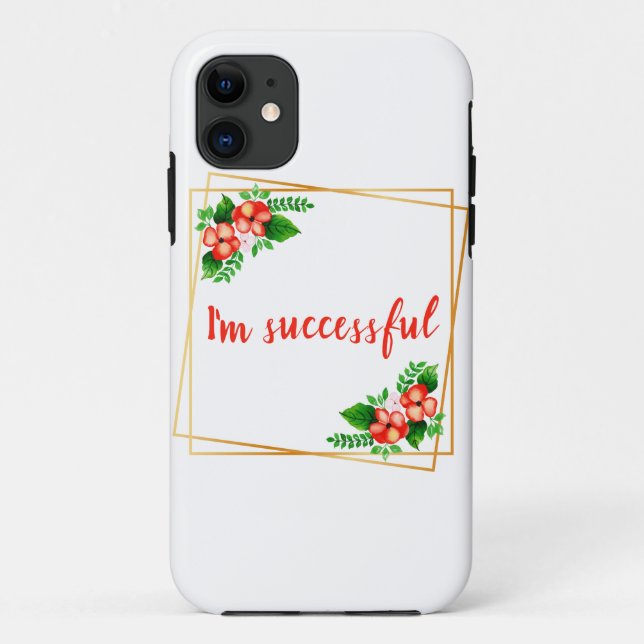 inspirational affirmations for work Case-Mate iPhone case (Back)
