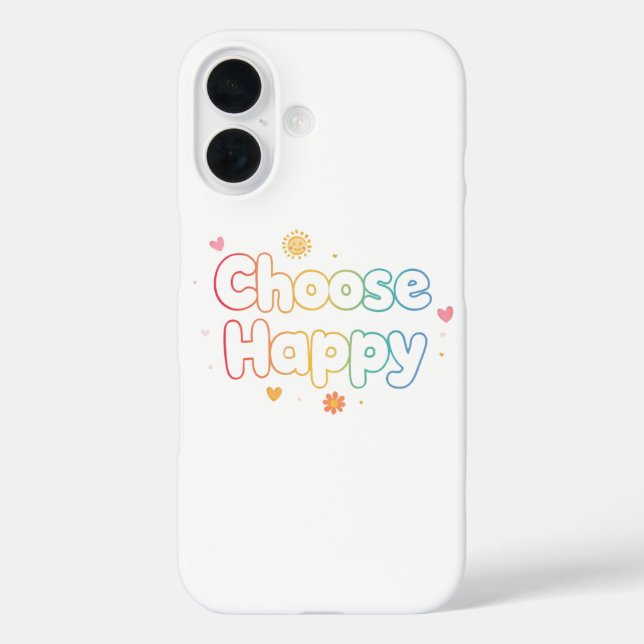 Inspirational and Cheerful Positive Message Case-Mate iPhone Case (Back)