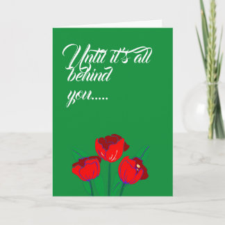 Inspirational and moral support card