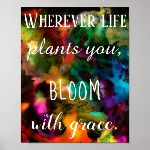 Inspirational and Motivational Abstract Poster