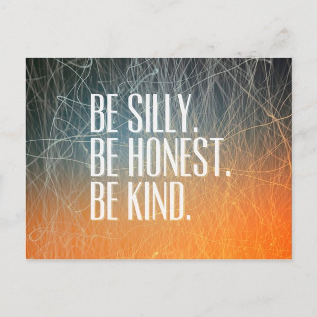 Inspirational and motivational quote postcard (Front)