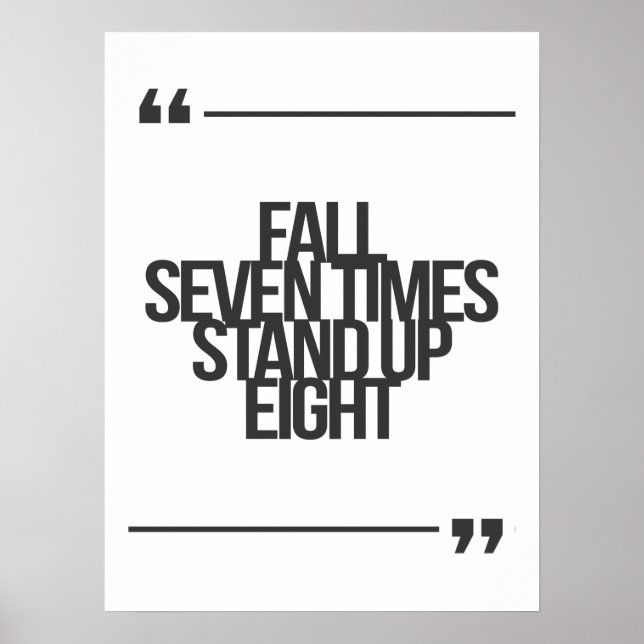Inspirational and motivational quote poster (Front)