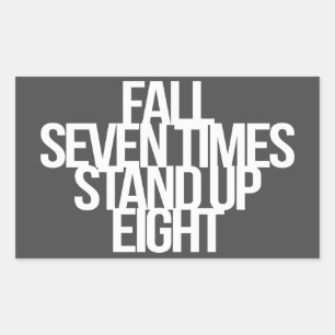 Inspirational and motivational quote rectangular sticker