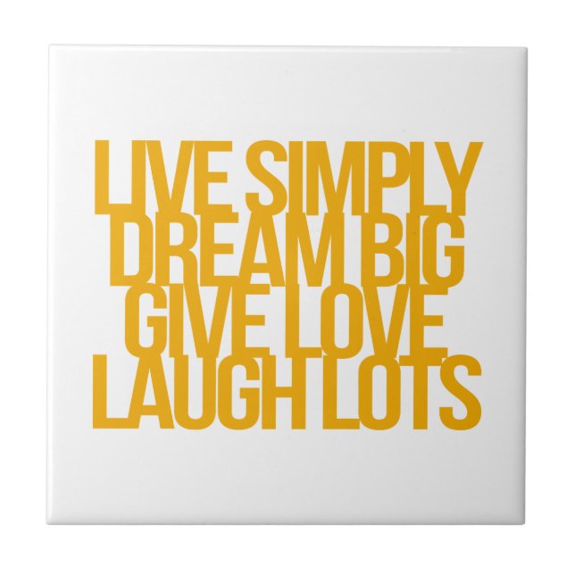 Inspirational and motivational quotes ceramic tile (Front)