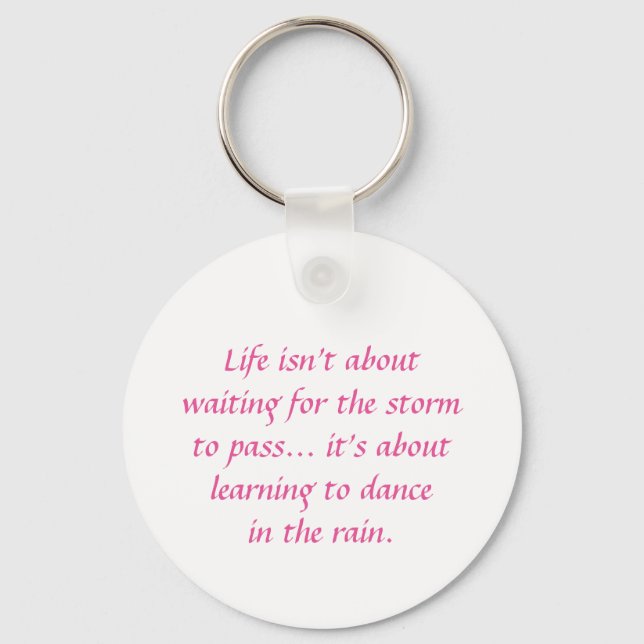 Inspirational and motivational quotes key ring (Front)