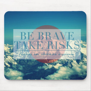 Inspirational and motivational quotes mouse pad