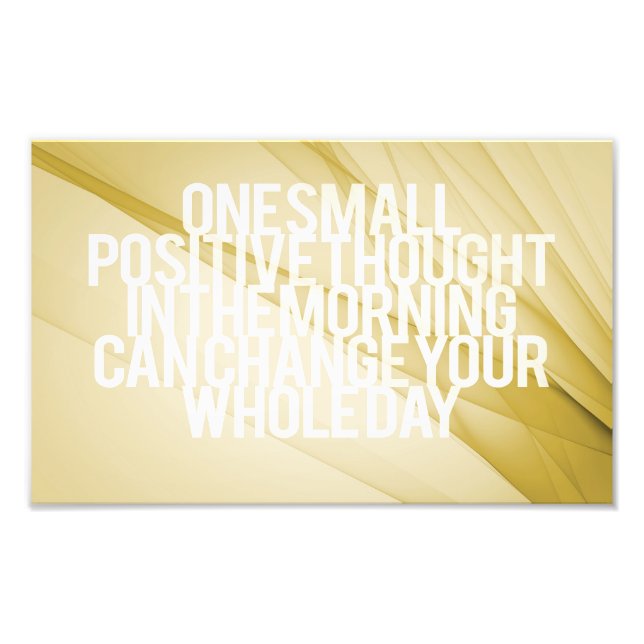 Inspirational and motivational quotes photo print (Front)