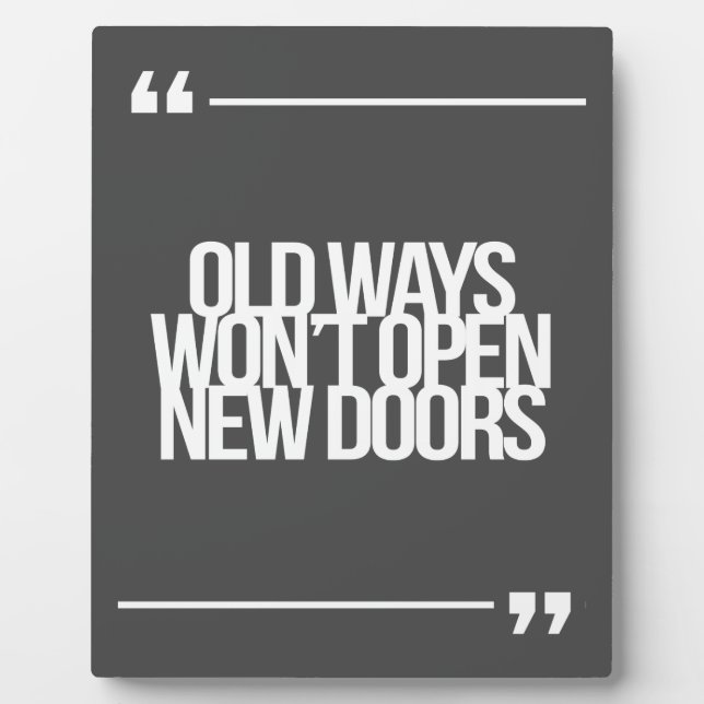 Inspirational and motivational quotes plaque (Front)