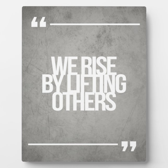 Inspirational and motivational quotes plaque (Front)