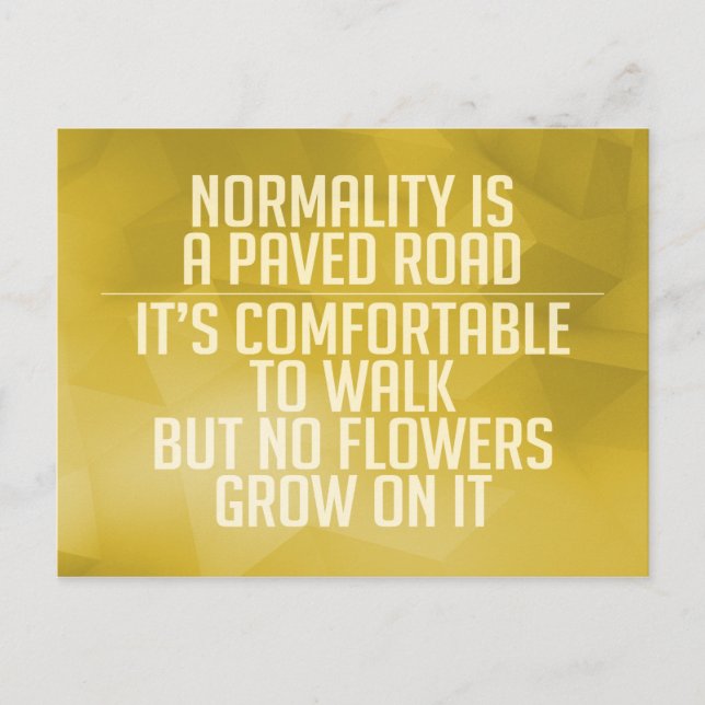 Inspirational and motivational quotes postcard (Front)