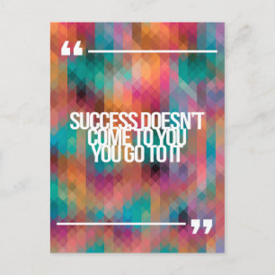 Inspirational and motivational quotes postcard