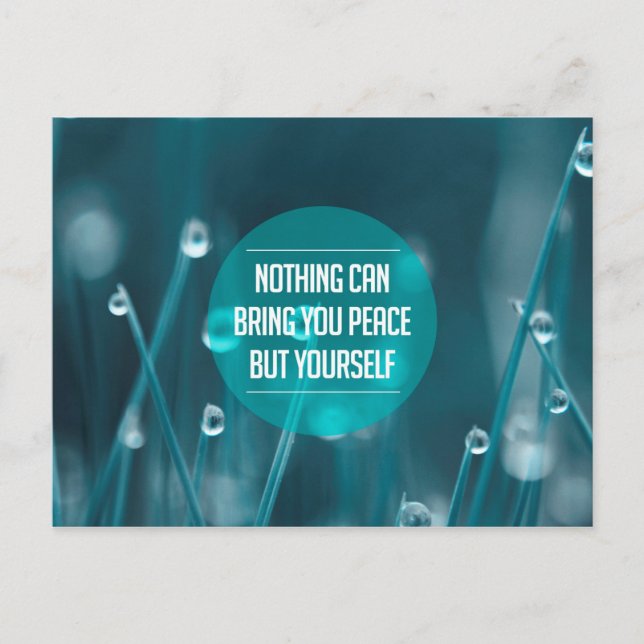 Inspirational and motivational quotes postcard (Front)