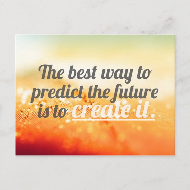 Inspirational and motivational quotes postcard (Front)