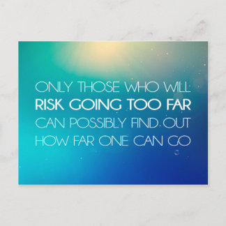 Inspirational and motivational quotes postcard