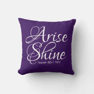 Inspirational Arise and Shine Faith Christmas Cushion