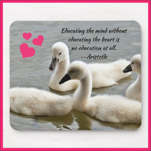 Inspirational Aristotle Education Quote Mouse Pad