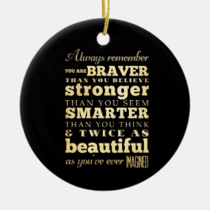 Inspirational Art -Dr Quote Ceramic Ornament